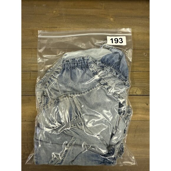 Chambray Denim Ruffle Long Sleeve Blouse size small - Picture 9 of 9